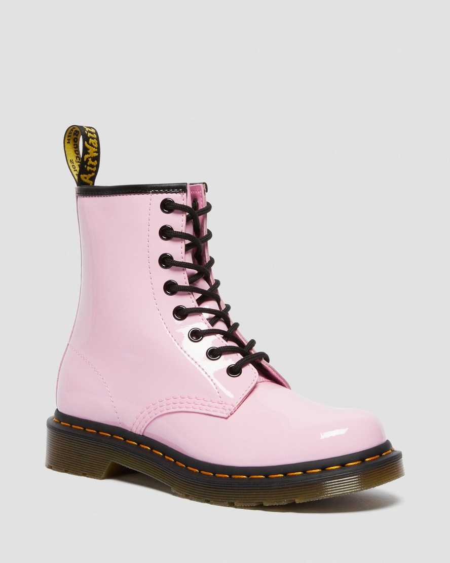 Dr. Martens 1460 Patent Lær Snørestøvler Dame Rosa [0976LIVEX]